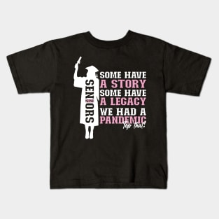 Pandemic Graduation | White And Pink Text Funny Graduation Kids T-Shirt